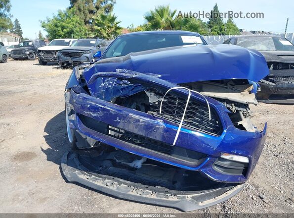 1FA6P8AM0G5323571 2016 FORD MUSTANG Blue Rear interior view