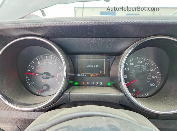 1FA6P8AM0H5277063 2017 FORD MUSTANG Серый Вид щитка приборов