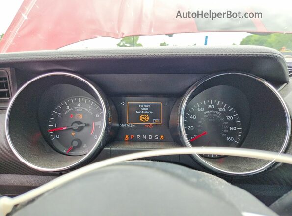 1FA6P8AM2G5212147 2016 FORD MUSTANG Бордовый Вид щитка приборов