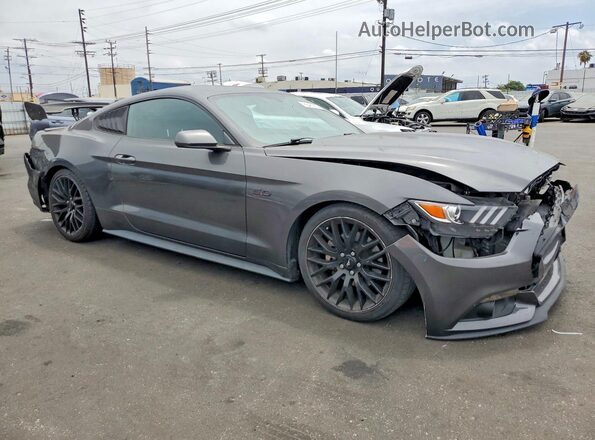 1FA6P8AM2G5280951 2016 FORD MUSTANG Gray Առջևի աջ