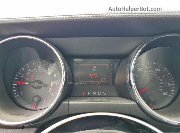 1FA6P8AM2G5280951 2016 FORD MUSTANG Gray Սարքավորումների վահանակի տեսք