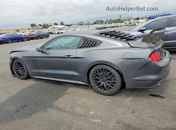 1FA6P8AM2G5280951 2016 FORD MUSTANG Gray Հետևի ձախ