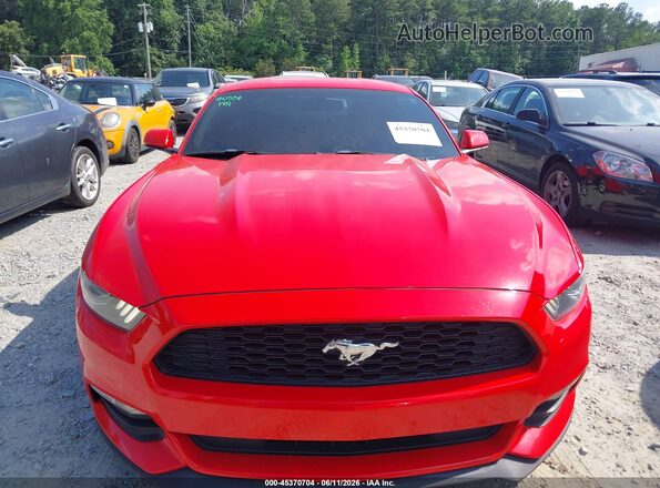 1FA6P8AM2H5228107 2017 FORD MUSTANG Red Widok zestawu wskaźników