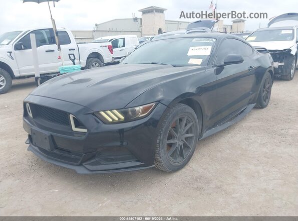 1FA6P8AM2H5322956 2017 FORD MUSTANG Black Vista tres cuartos delantera izquierda