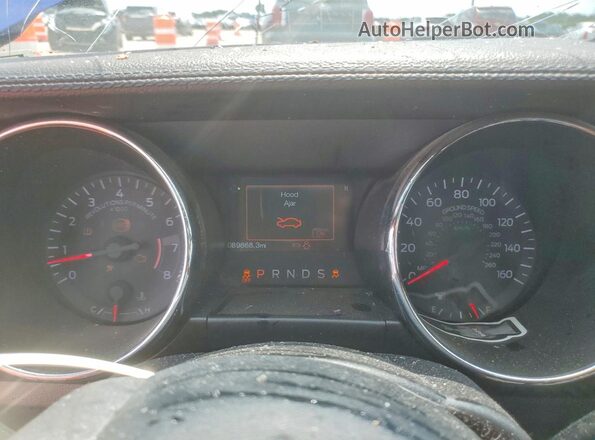 1FA6P8AM3G5210990 2016 FORD MUSTANG Blue Instrument cluster view