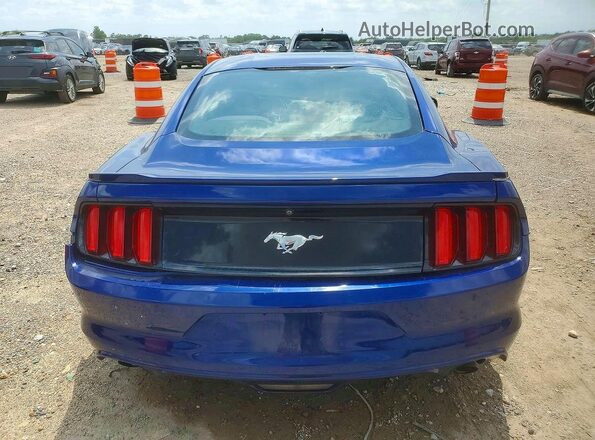 1FA6P8AM3G5210990 2016 FORD MUSTANG Blue Rear view