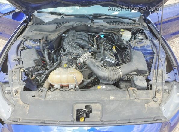 1FA6P8AM3G5210990 2016 FORD MUSTANG Blue Rear interior view