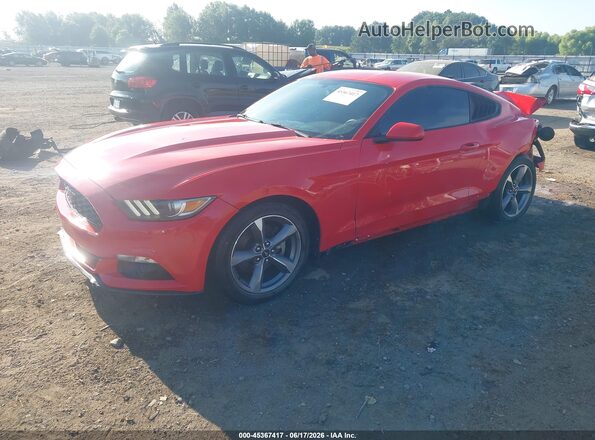 1FA6P8AM5G5334758 2016 FORD MUSTANG Red Front left