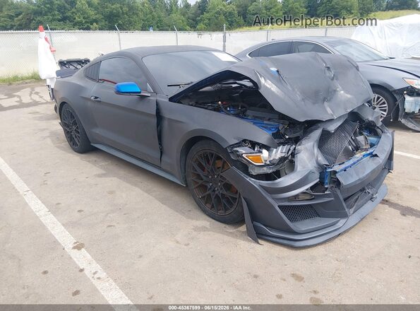 1FA6P8AM5H5224505 2017 FORD MUSTANG Black Front view