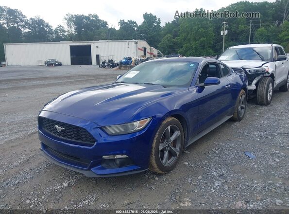 1FA6P8AM6G5204780 2016 FORD MUSTANG Blue Vista tres cuartos delantera izquierda