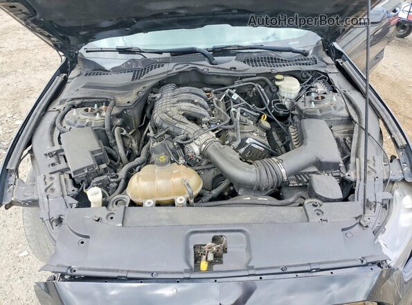 1FA6P8AM6G5215195 2016 FORD MUSTANG Black Вид задньої частини салону