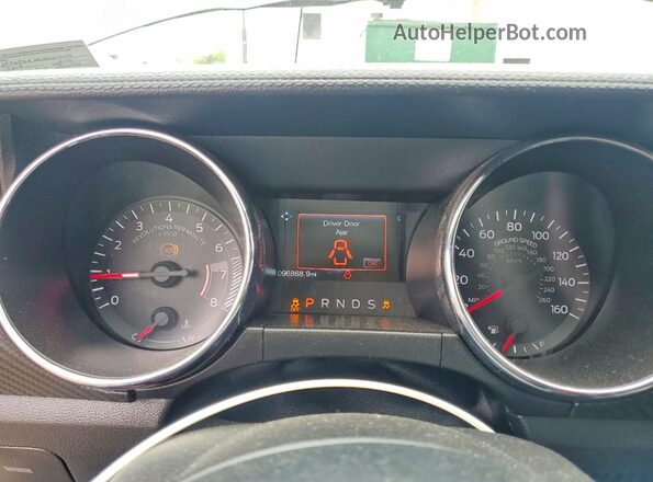 1FA6P8AM6G5215195 2016 FORD MUSTANG Black Вид щитка приладів