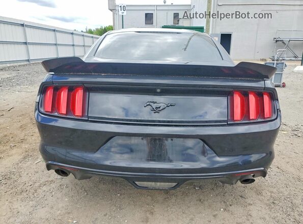1FA6P8AM6G5215195 2016 FORD MUSTANG Black Вид ззаду