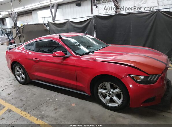 1FA6P8AM6G5215892 2016 FORD MUSTANG Красный Вид задней части салона