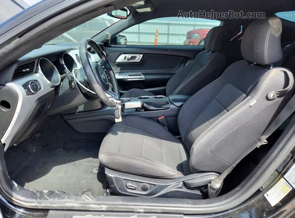 1FA6P8AM6G5335627 2016 FORD MUSTANG Black Вид салону спереду