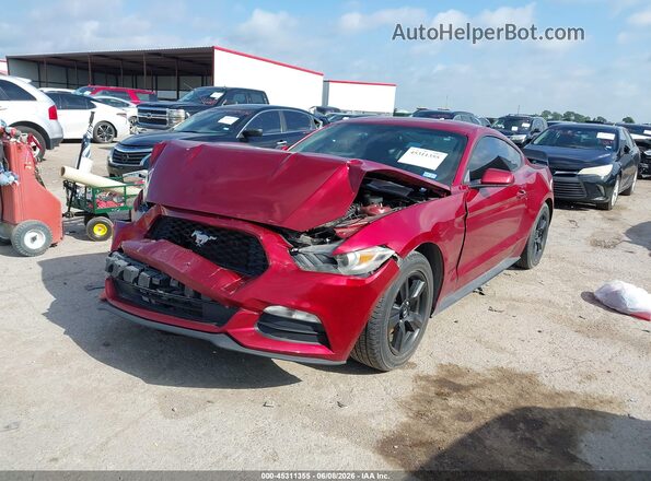 1FA6P8AM6H5244679 2017 FORD MUSTANG Red Vista tres cuartos delantera izquierda