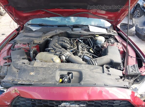 1FA6P8AM6H5244679 2017 FORD MUSTANG Red Vista del compartimento del motor