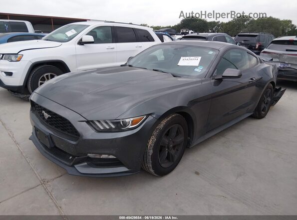 1FA6P8AM6H5247419 2017 FORD MUSTANG Gray წინა მარცხენა ხედი სამი მეოთხედიდან