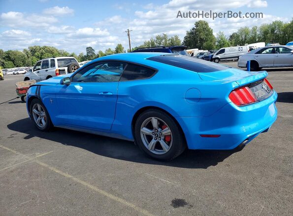 1FA6P8AM6H5259828 2017 FORD MUSTANG Синий Задняя левая четверть
