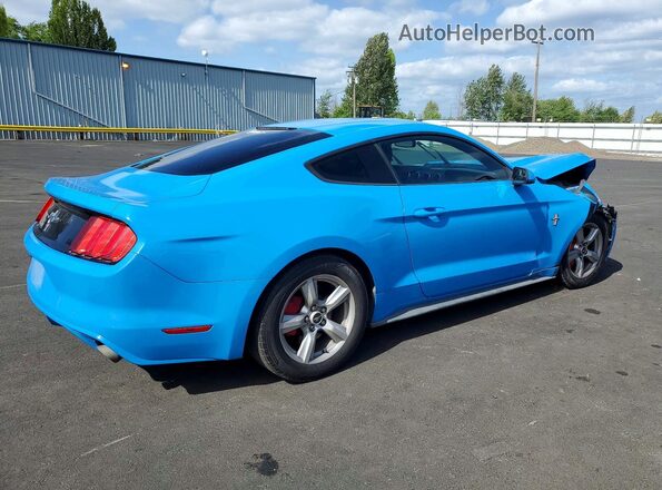 1FA6P8AM6H5259828 2017 FORD MUSTANG Синий Задняя правая четверть