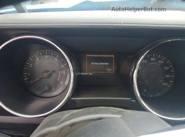 1FA6P8AM6H5259828 2017 FORD MUSTANG Синий Вид щитка приборов