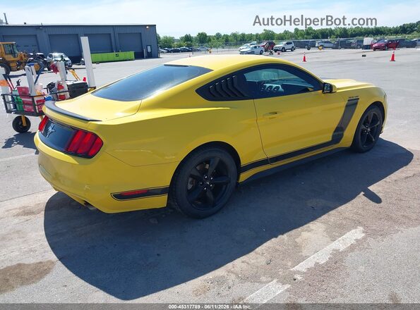1FA6P8AM6H5299052 2017 FORD MUSTANG Yellow Trasero derecho