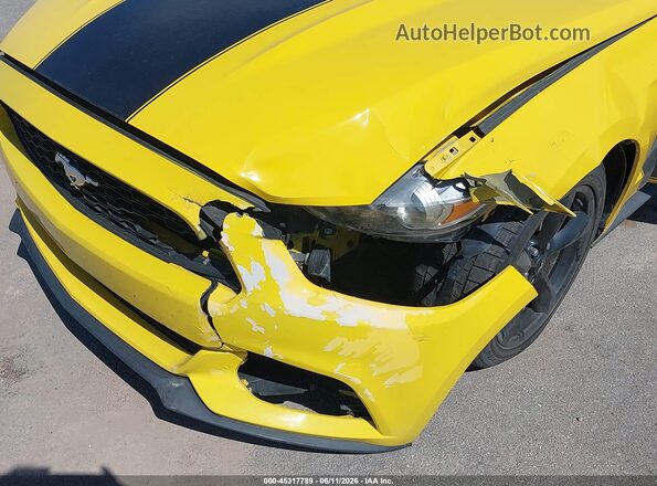 1FA6P8AM6H5299052 2017 FORD MUSTANG Yellow Vista frontal
