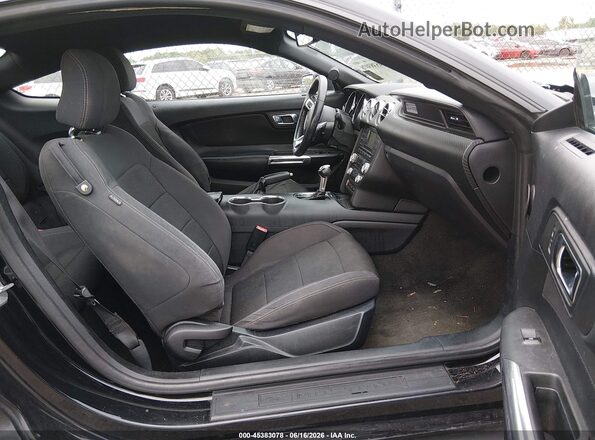 1FA6P8AM7G5302913 2016 FORD MUSTANG Black Widok wnętrza z przodu