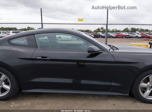 1FA6P8AM7G5302913 2016 FORD MUSTANG Black Widok wnętrza z tyłu