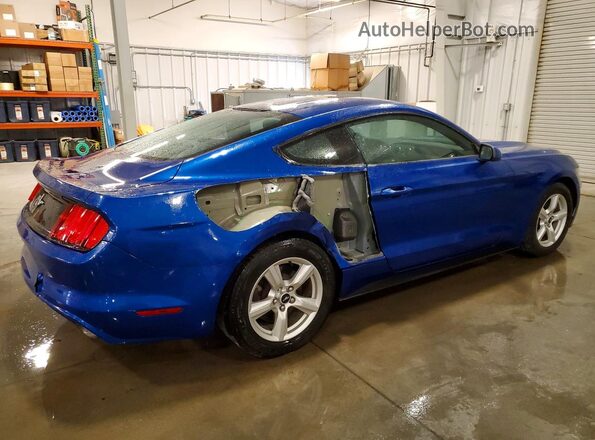 1FA6P8AM7H5213568 2017 FORD MUSTANG Синий Задняя правая четверть