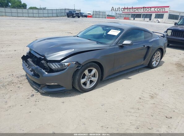 1FA6P8AM7H5236977 2017 FORD MUSTANG Gray Front left