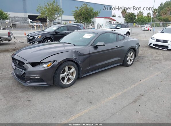 1FA6P8AM7H5301214 2017 FORD MUSTANG Gray წინა მარცხენა ხედი სამი მეოთხედიდან