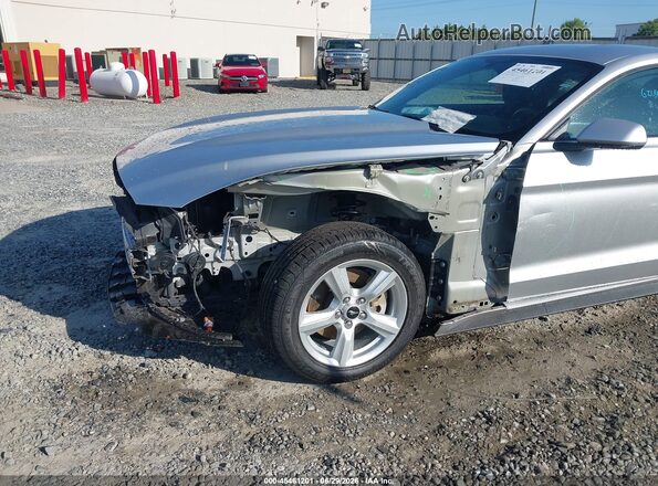 1FA6P8AM8H5343214 2017 FORD MUSTANG Silver Front view