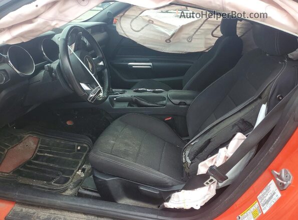 1FA6P8AM9G5218513 2016 FORD MUSTANG Orange Front interior view