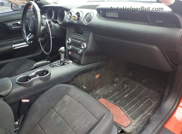 1FA6P8AM9G5218513 2016 FORD MUSTANG Orange Dashboard view
