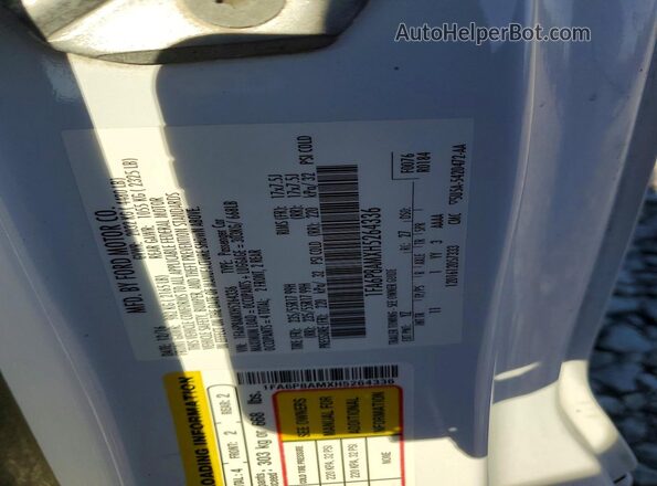 1FA6P8AMXH5264336 2017 FORD MUSTANG White Շարժիչի բաժամունքի տեսք
