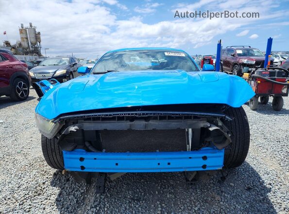 1FA6P8CF0H5257149 2017 FORD MUSTANG Blue Vista frontal