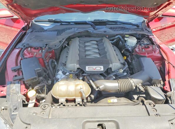1FA6P8CF0H5280768 2017 FORD MUSTANG Red Rear interior view