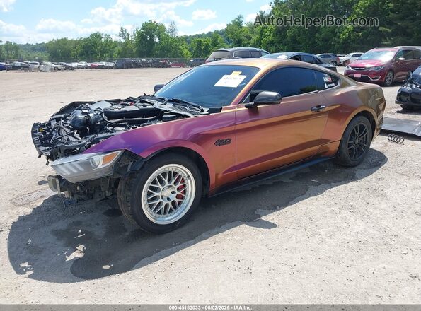 1FA6P8CF0H5333274 2017 FORD MUSTANG Purple Vista tres cuartos delantera izquierda