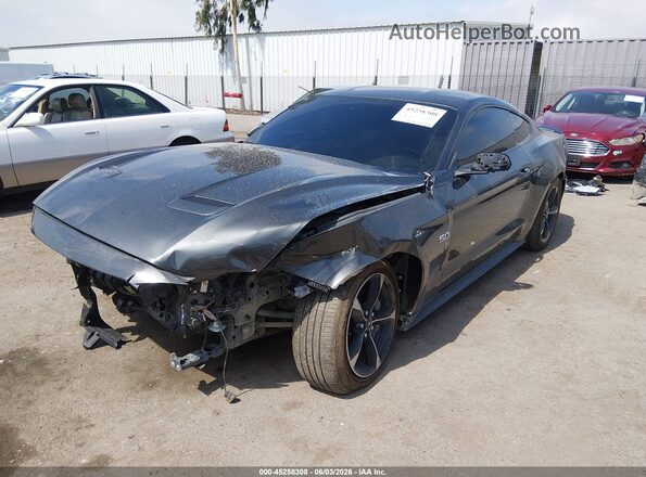 1FA6P8CF0J5114465 2018 FORD MUSTANG Серый Передняя левая четверть