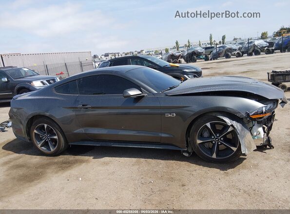 1FA6P8CF0J5114465 2018 FORD MUSTANG Серый Вид задней части салона