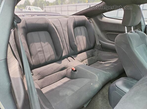1FA6P8CF0J5162659 2018 FORD MUSTANG Gray Rear seats view