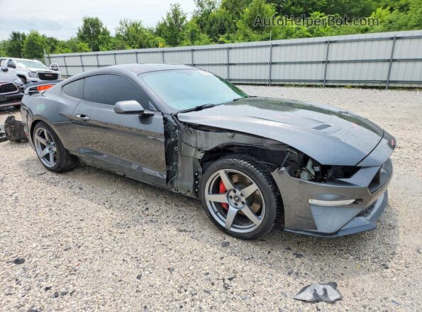 1FA6P8CF0J5162659 2018 FORD MUSTANG Gray Front right