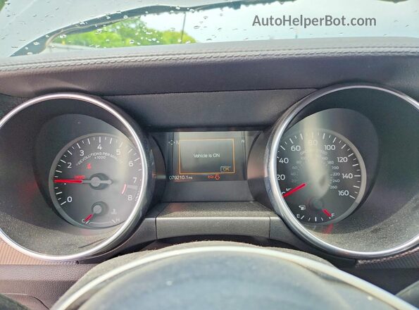 1FA6P8CF0J5162659 2018 FORD MUSTANG Gray Instrument cluster view