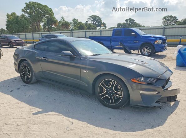 1FA6P8CF0K5103712 2019 FORD MUSTANG Gray Front right