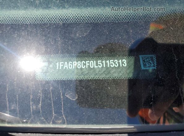1FA6P8CF0L5115313 2020 FORD MUSTANG White Engine compartment view