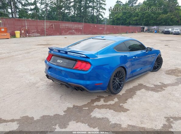 1FA6P8CF0L5124013 2020 FORD MUSTANG Синий Задняя правая четверть