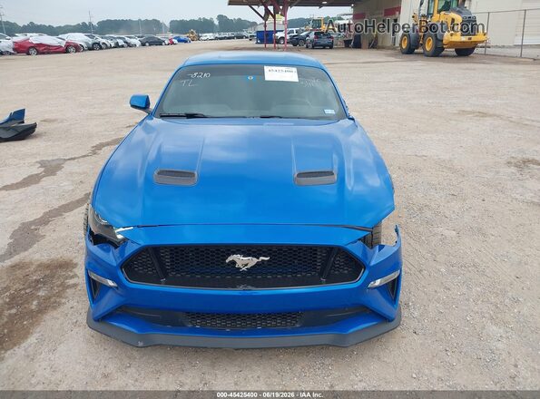1FA6P8CF0L5124013 2020 FORD MUSTANG Синий Вид задней части салона