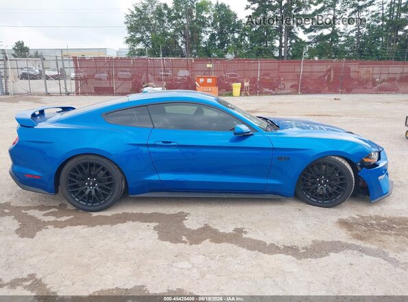 1FA6P8CF0L5124013 2020 FORD MUSTANG Синий Панорамный вид салона 360°