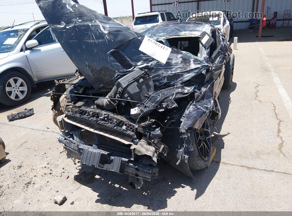 1FA6P8CF0P5307367 2023 FORD MUSTANG Черный Вид спереди